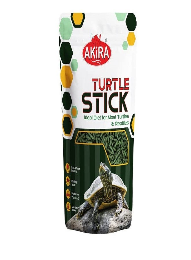 Akira Akira Turtle Sticks 100 gm Pouch 0.1 kg, 35% Protein Dry Adult, New Born, Senior, Young Turtle Food (for Turtle), 35% PROTINE